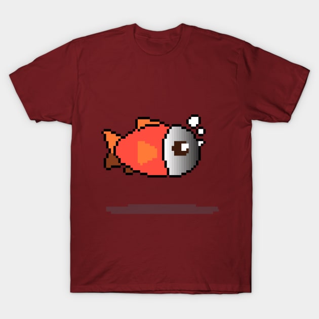 Fashion's Pixel Parade Fish T-Shirt by Pixel.id